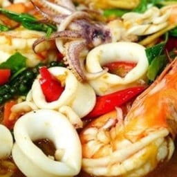 Ki02.74 ผัดน้ำมันพืช ทะเล 150 กรัม ผัดไข่เค็ม 3 ฟอง