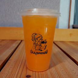 น้ำส้มสด เย็น