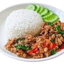 ข้าวกระเพราหมูสับ