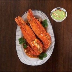 กุ้งแม่น้ำตาปี ทอดเกลือสามเกลอ