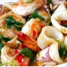 Ki01.15 ผัดกะเพราทะเล 150 กรัม