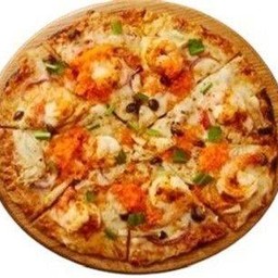 พิซซ่าซีสกุ้ง+ไข่กุ้ง