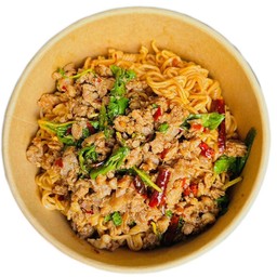 มาม่ากะเพราหมูสับ