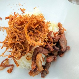 ข้าวเหนียวหมูทอด+หมูฝอย