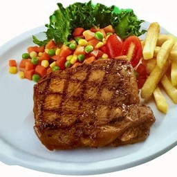 สเต๊กไก่เจฟเฟอร์+FF