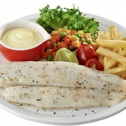 สเต๊กปลาดอลลี่ย่าง+FF