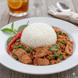 กะเพราหมู