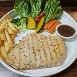 สเต็กไก่พริกไทยดำ