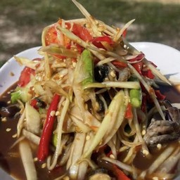 ตำปูปลาร้า หอยเชอรี่