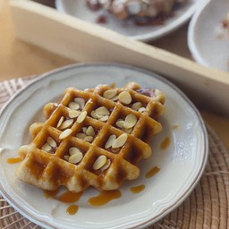 ครอฟเฟิลเนยฝรั่งเศส - Caramel almonds