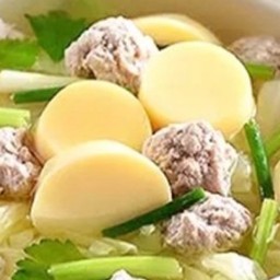 Ki03.52 แกงจืดหมูสับ 150 กรัม เต้าหู้ไข่ 1 หลอด ผักรวม 100 กรัม