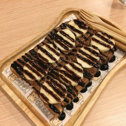 [อร่อยซ่ากับโค้ก] ปังปิ้งนูเทลล่ากล้วยหอม +  โค้ก ออริจินัล (กระป๋อง)