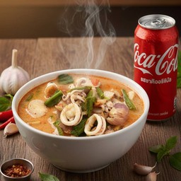 ต้มยำน้ำข้น + โค้ก 180ml.