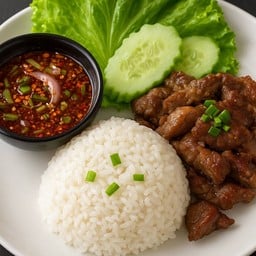 ข้าวเนื้อย่างโคขุนx1