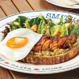 Grilled Chicken and Guacamole Toast