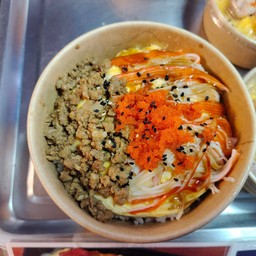 ข้าวไข่ข้นหมูสับ+ปูอัด