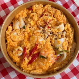ข้าวไข่ข้นต้มยำทะเล
