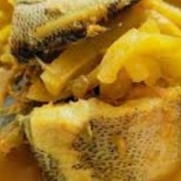 Ki03.89 แกงส้มปลาสลิดแดดเดียวทอดแล้ว 150 กรัม  ผักรวม 100 กรัม