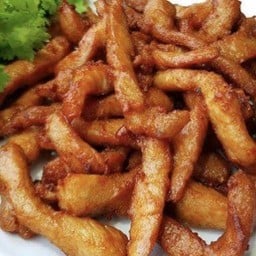 หมูทอด(เส้น) မူထော့ဆေ့ (ปรับปรุงใหม่เข้มข้นขึ้น)