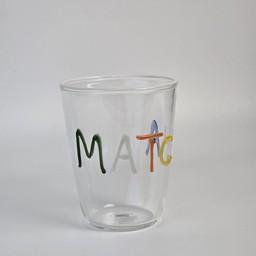 แก้วลาย Matcha hand paint