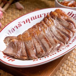 เนื้อซูวีย่าง (สันนอกเคี้ยวมันส์) น้ำจิ้มแจ่ว