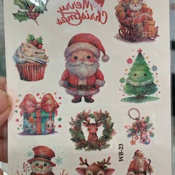 ลาย2สติ๊กเกอร์tattooลายคริสมาส
