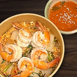 สุกี้แห้งกุ้ง