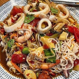 ตำป่าทะเล กุ้ง,หมึก แชบคัก
