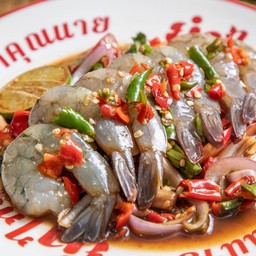 ยำไหลบัวกุ้งสด#ปลาร้าคุณนาย