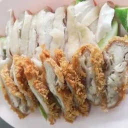 ไก่ผสมสับ(ต้ม+ทอด)