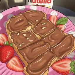 ปังปิ้งนูเทลล่านมข้น (เลือกไส้เพิ่มได้นะคะ)