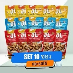 หนังปลากรอบพรีเมียมคละรส 10 ซอง (ถูกลง)