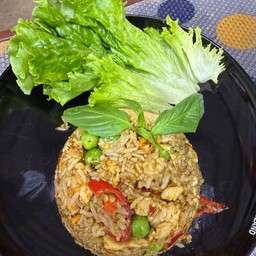 ข้าวผัดแกงเขียวหวานไก่/หมูชิ้น/หมูสับ