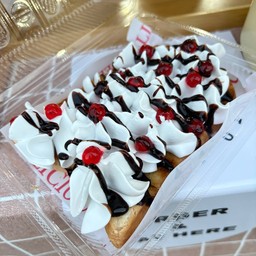 ปังปิ้งวิปครีม+ช็อคโกแลต