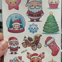 ลาย1สติ๊กเกอร์tattooลายคริสมาส