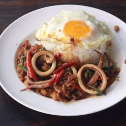 กะเพราเจ๊ฟาง สาขา1 สาขา ม.หอการค้า