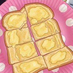 ขนมปังเนย นม