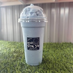 นมสดอัญชันปั่น