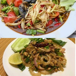 [เซตสุดฮิต] ตำลาวนัวร์ๆ เด็ดๆ + ลาบหมู