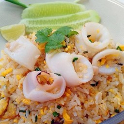 ข้าวผัดหมึก (จานเล็ก) #80