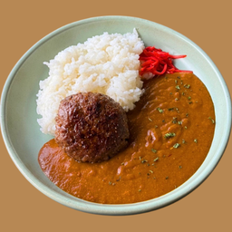 ข้าวแกงกะหรี่เนื้อแฮมเบิร์ก