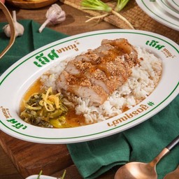 ข้าวคอหมูคลุกฝุ่น