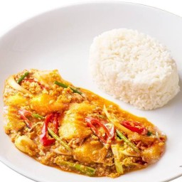 ข้าวปลาผัดผงกะหรี่