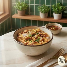 ข้าวหนัาหมูนุ่มซอสสุกี้โบราณ