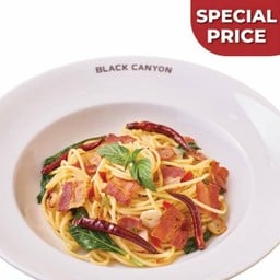 สปาเก็ตตี้เบคอนกรอบ (Popular)