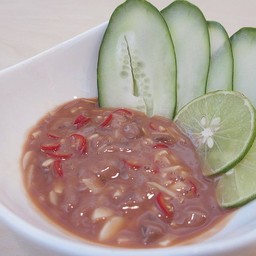 ยำหมึกดองญี่ปุ่น(หมึกร้าญี่ปุ่น)