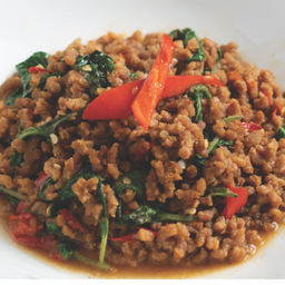 โปรตีนผัดกะเพรา