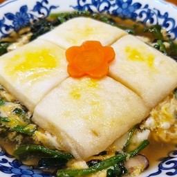 ลูกชิ้นปลาญี่ปุ่น+ปวยเล้ง ต้มซีอิ๊วญี่ปุ่น