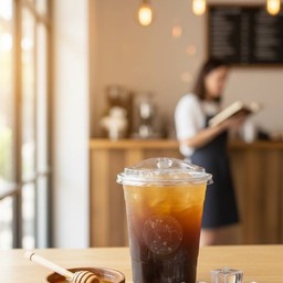 อเมริกาโน่เย็นน้ำผึ้ง