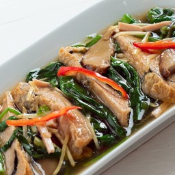 ปลาดาบผักบุ้งน้ำแดง